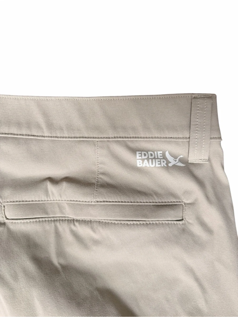 Eddie Bauer 35 x 32 Tan Men's Takeoff Straight Stretch Chino Pants Lightweight